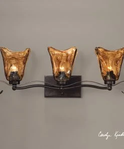 Uttermost Vetraio 3 Light Bronze Vanity Strip All Lighting