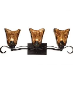 Uttermost Vetraio 3 Light Bronze Vanity Strip All Lighting