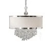 Uttermost Fascination 3 Light Silken Drum Pendant All Lighting