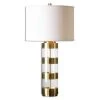 Uttermost Angora Brushed Brass Table Lamp Table Lamps