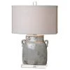 Table Lamps Uttermost Melizzano Ivory-Gray Table Lamp 2 Table Lamps Uttermost Melizzano Ivory-Gray Table Lamp