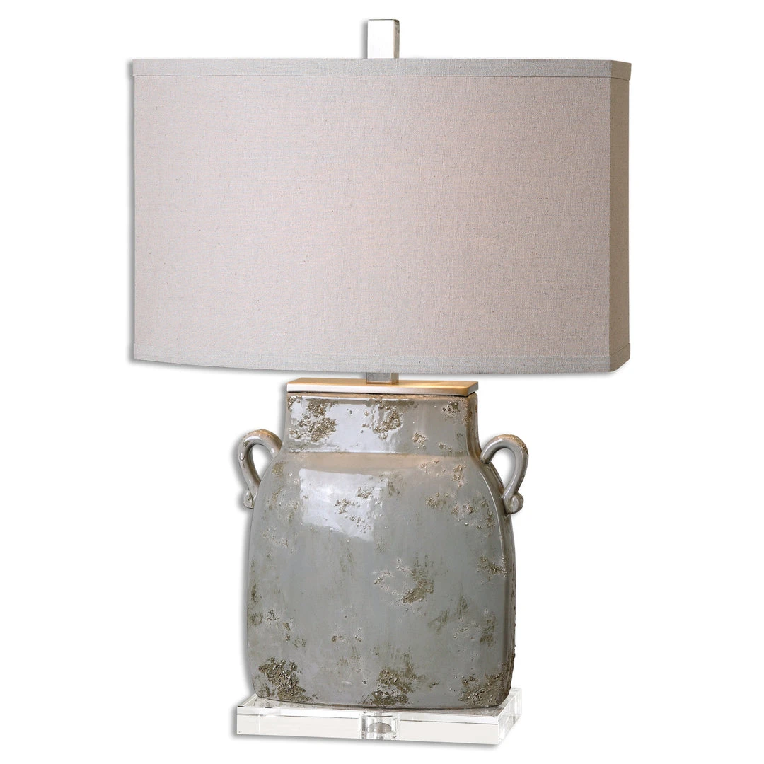 Table Lamps Uttermost Melizzano Ivory-Gray Table Lamp 3 Table Lamps Uttermost Melizzano Ivory-Gray Table Lamp