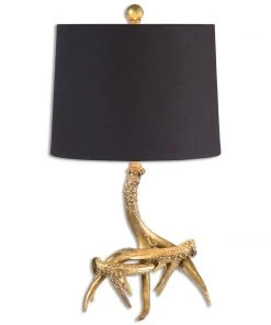 Uttermost Golden Antlers Table Lamp