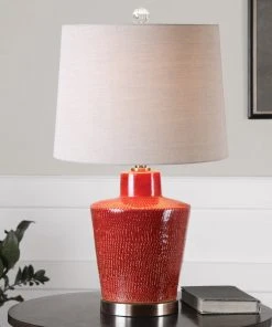 Uttermost Cornell Brick Red Table Lamp Table Lamps 5 Uttermost Cornell Brick Red Table Lamp Table Lamps