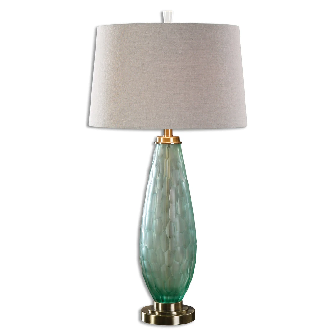 Uttermost Lenado Sea Green Glass Table Lamp 3 Uttermost Lenado Sea Green Glass Table Lamp