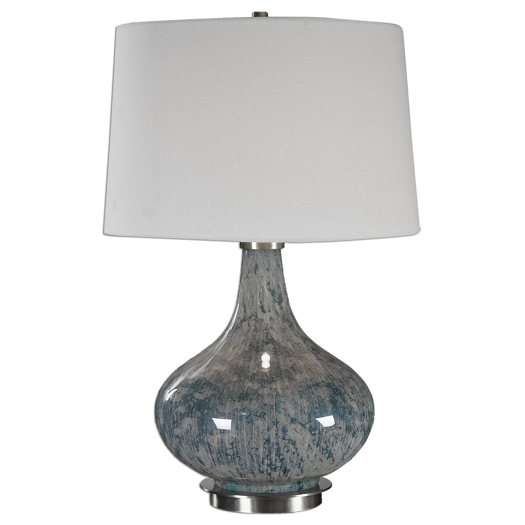 Uttermost Celinda Blue Gray Glass Lamp 3 Uttermost Celinda Blue Gray Glass Lamp
