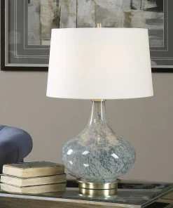 Uttermost Celinda Blue Gray Glass Lamp 7 Uttermost Celinda Blue Gray Glass Lamp