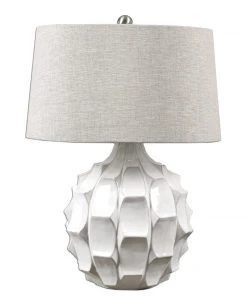 Uttermost Guerina Scalloped White Lamp