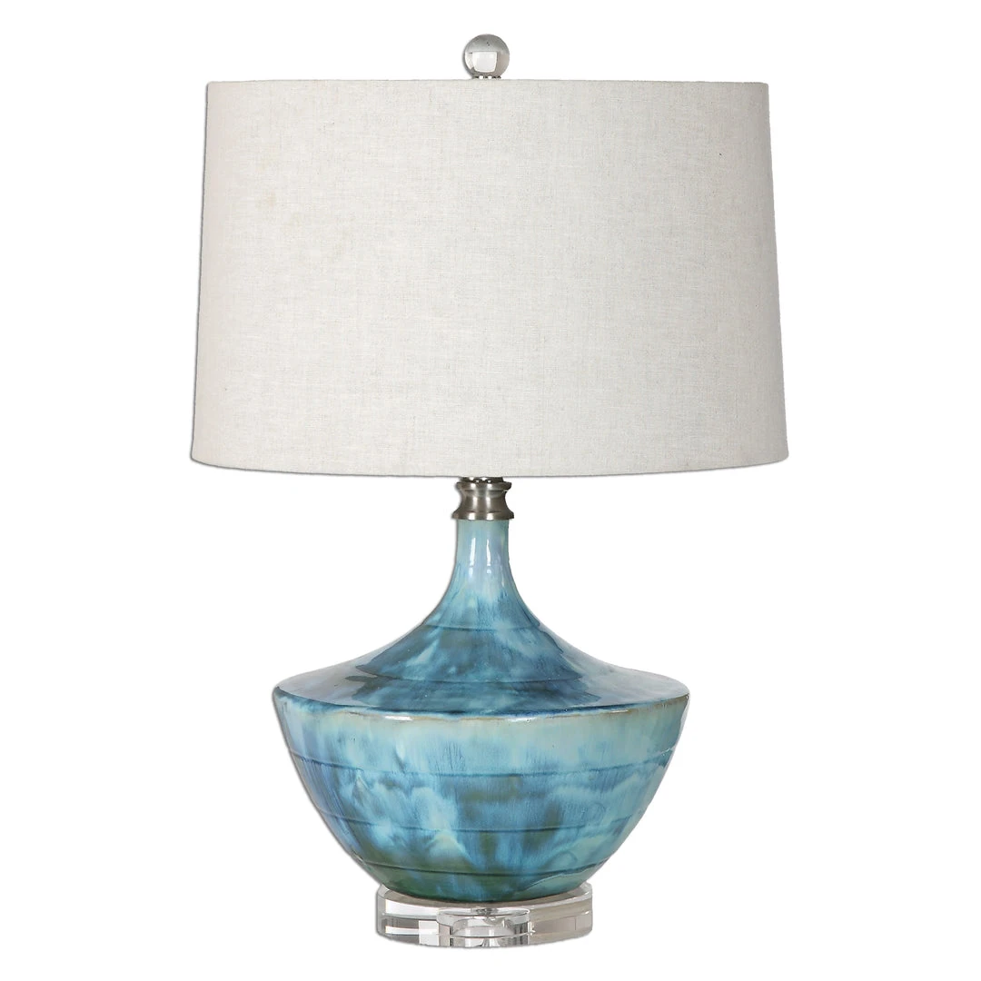 Uttermost Chasida Blue Ceramic Lamp Table Lamps 3 Uttermost Chasida Blue Ceramic Lamp Table Lamps