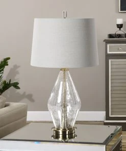 Uttermost Spezzano Crackled Glass Lamp Table Lamps 7 Uttermost Spezzano Crackled Glass Lamp Table Lamps