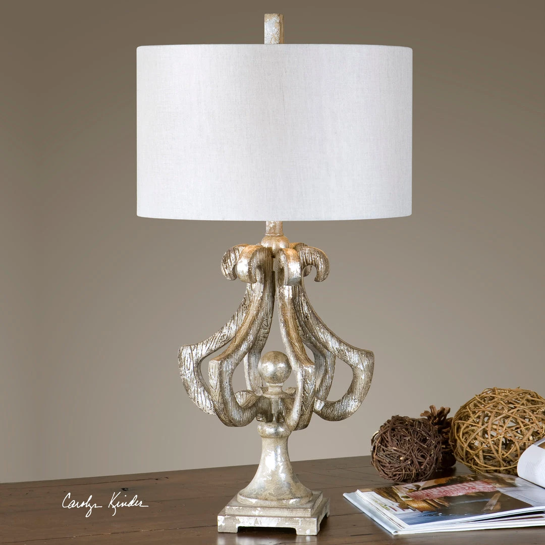 Table Lamps Uttermost Vinadio Distressed Silver Table Lamp 4 Table Lamps Uttermost Vinadio Distressed Silver Table Lamp