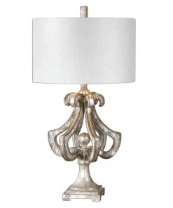 Table Lamps Uttermost Vinadio Distressed Silver Table Lamp