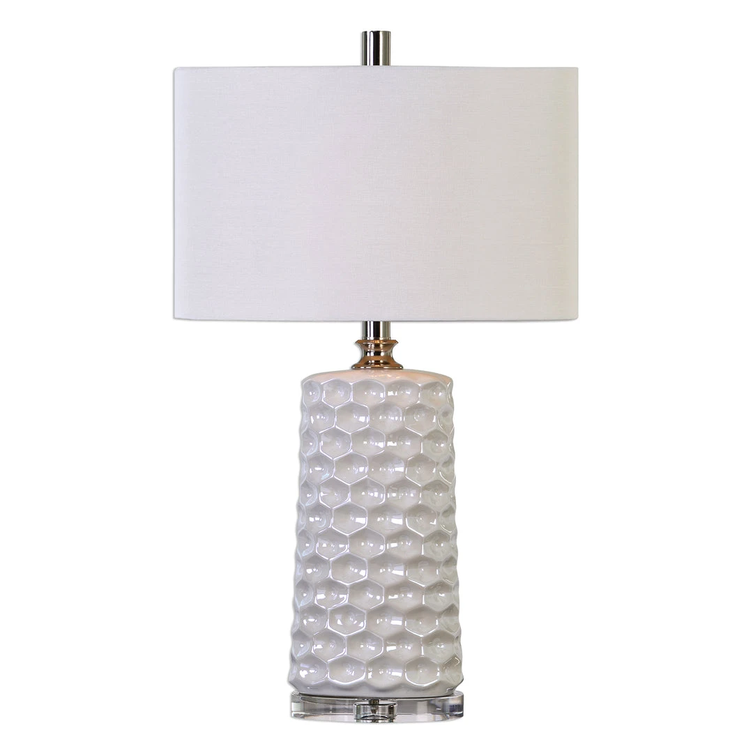 Uttermost Sesia White Honeycomb Table Lamp Table Lamps 3 Uttermost Sesia White Honeycomb Table Lamp Table Lamps