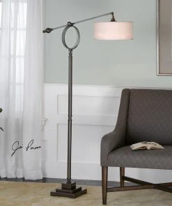 Uttermost Levisa Brushed Bronze Floor Lamp