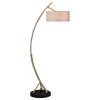 Floor Lamps Uttermost Vardar Curved Brass Floor Lamp