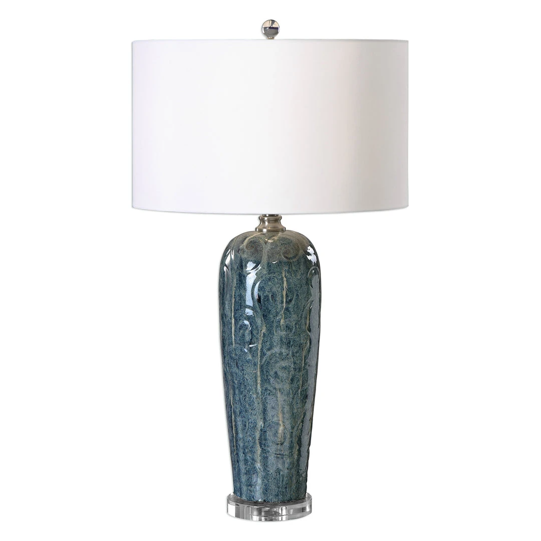 Uttermost Maira Blue Ceramic Table Lamp 3 Uttermost Maira Blue Ceramic Table Lamp