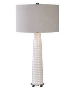 Table Lamps Uttermost Mavone Gloss White Table Lamp