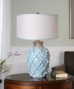 Table Lamps Uttermost Parterre Pale Blue Table Lamp