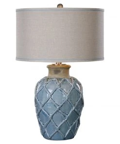 Table Lamps Uttermost Parterre Pale Blue Table Lamp