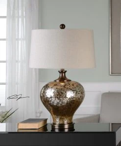 Table Lamps Uttermost Liro Mercury Glass Table Lamp