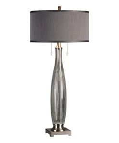 Uttermost Coloma Gray Glass Table Lamp Table Lamps