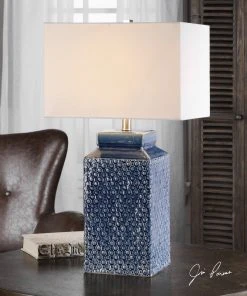 Uttermost Pero Sapphire Blue Lamp 7 Uttermost Pero Sapphire Blue Lamp