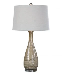 Uttermost Nakoda Embossed Ceramic Lamp