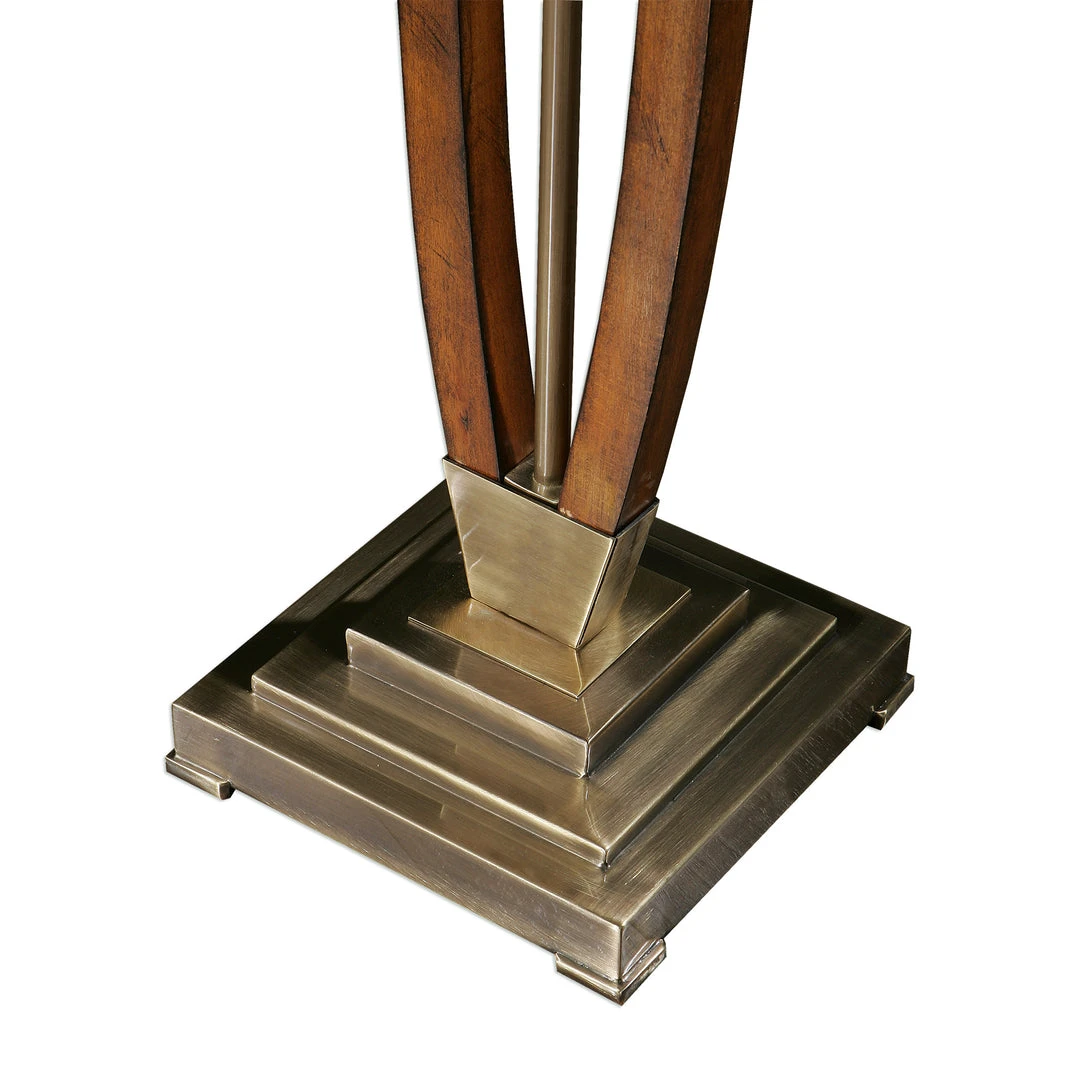 Uttermost Boydton Burnished Wood Floor Lamp 6 Uttermost Boydton Burnished Wood Floor Lamp