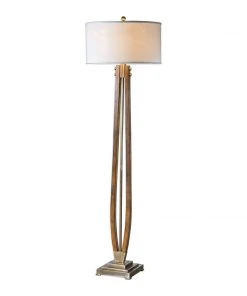 Uttermost Boydton Burnished Wood Floor Lamp