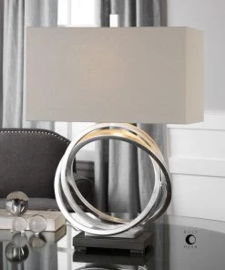 Uttermost Soroca Silver Rings Lamp Table Lamps