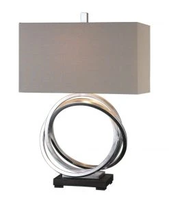 Uttermost Soroca Silver Rings Lamp Table Lamps