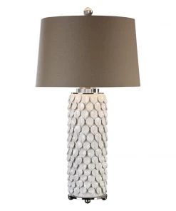 Uttermost Calla Lillies Gloss White Lamp