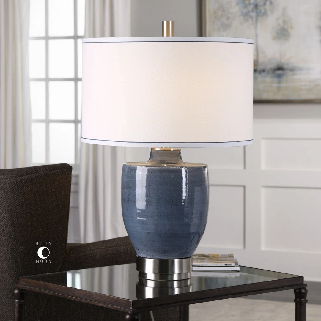 Uttermost Sylvaine Blue-Gray Glaze Lamp Table Lamps 4 Uttermost Sylvaine Blue-Gray Glaze Lamp Table Lamps