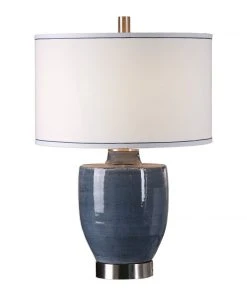 Uttermost Sylvaine Blue-Gray Glaze Lamp Table Lamps