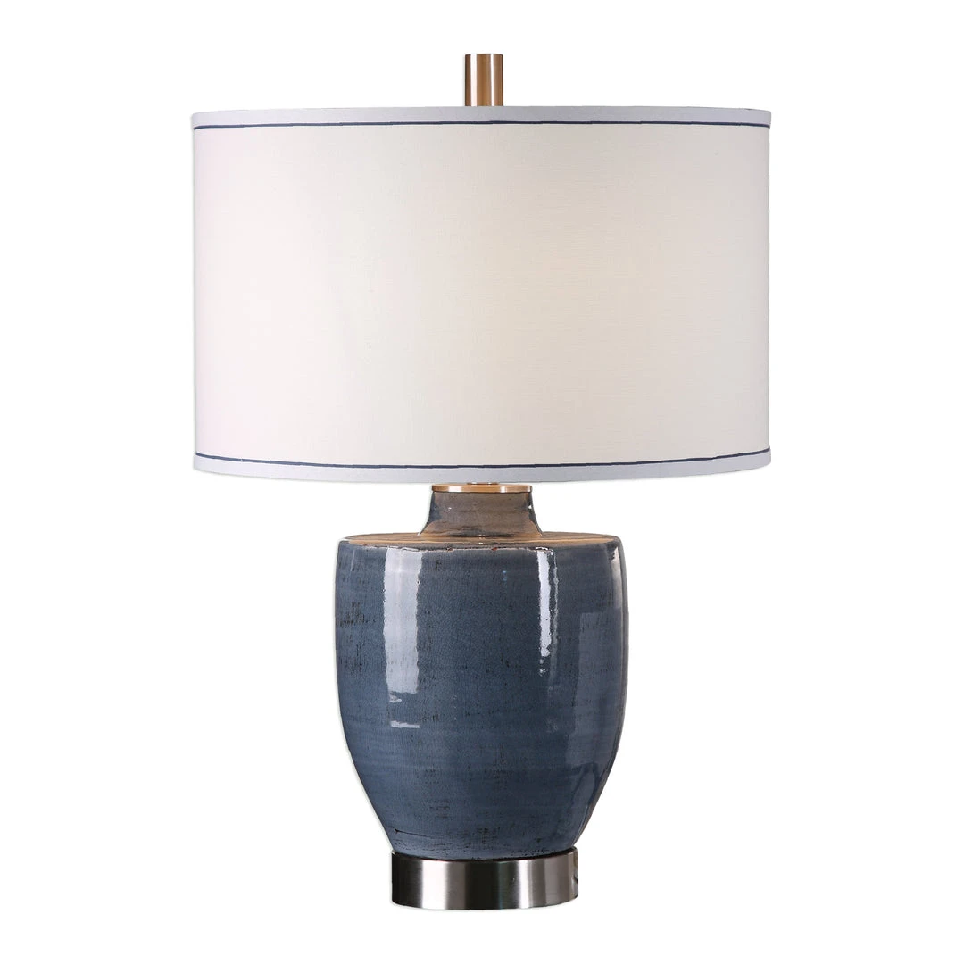 Uttermost Sylvaine Blue-Gray Glaze Lamp Table Lamps 3 Uttermost Sylvaine Blue-Gray Glaze Lamp Table Lamps