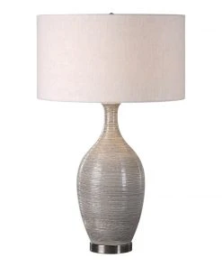 Uttermost Dinah Gray Textured Table Lamp Table Lamps