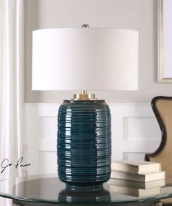 Table Lamps Uttermost Delane Dark Teal Table Lamp 5 Table Lamps Uttermost Delane Dark Teal Table Lamp