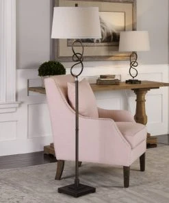 Uttermost Tenley Twisted Bronze Floor Lamp Floor Lamps