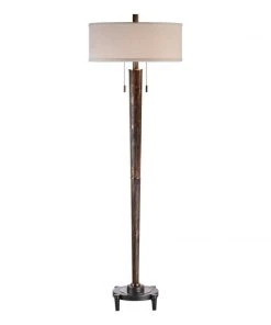 Floor Lamps Uttermost Rhett Burnished Oak Floor Lamp
