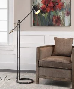 Uttermost Chisum Dark Bronze Floor Lamp Floor Lamps