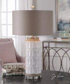 Table Lamps Uttermost Athilda Gloss White Table Lamp