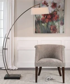 Uttermost Calogero Bronze Arc Floor Lamp 6 Uttermost Calogero Bronze Arc Floor Lamp