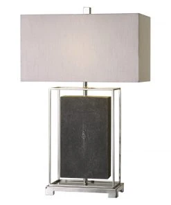 Uttermost Sakana Gray Textured Table Lamp