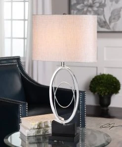 Uttermost Savant Polished Nickel Table Lamp