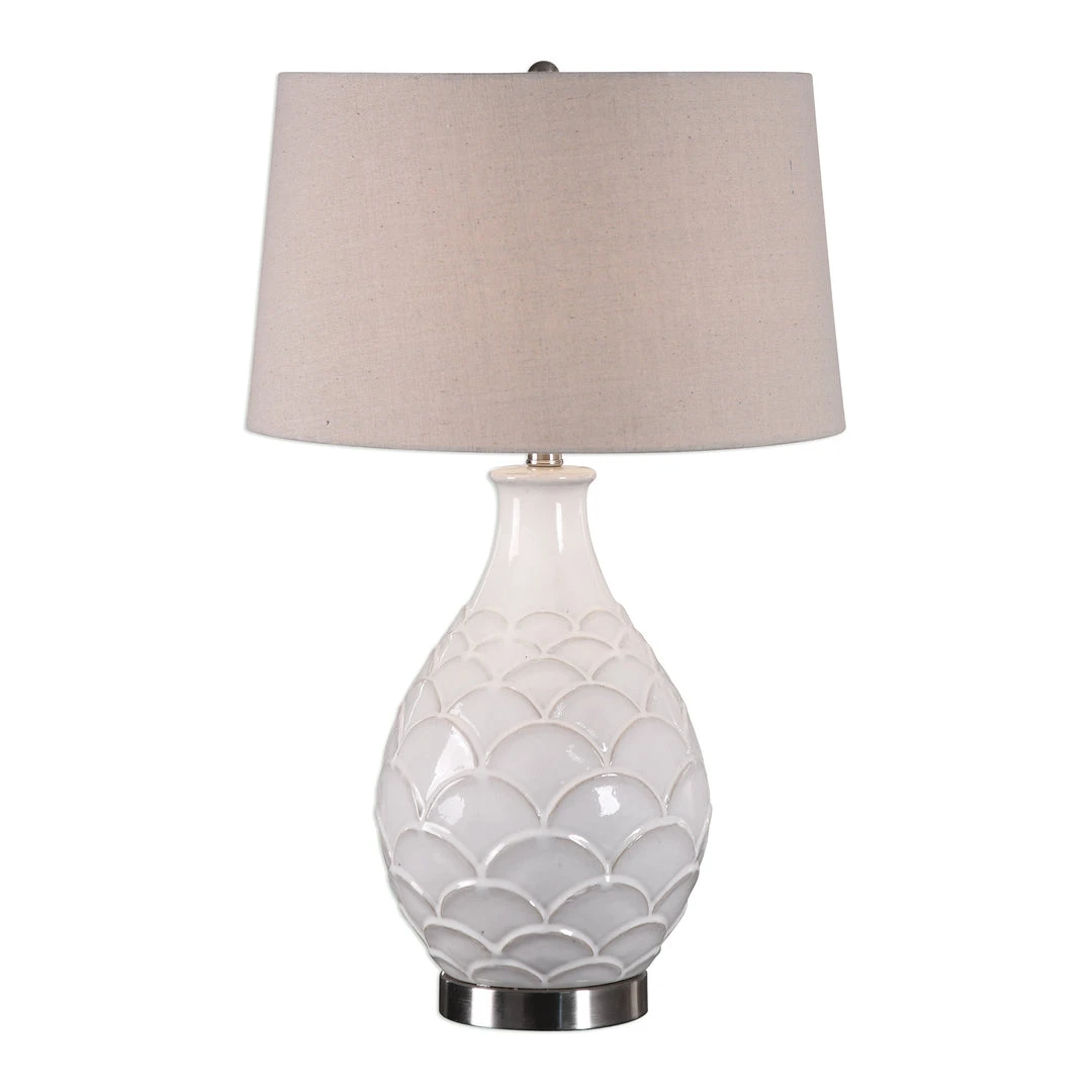 Table Lamps Uttermost Camellia Glossed White Table Lamp 3 Table Lamps Uttermost Camellia Glossed White Table Lamp