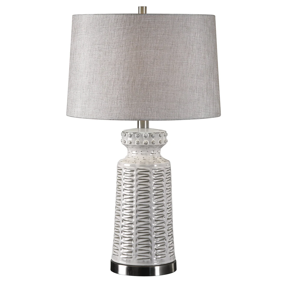 Uttermost Kansa Distressed White Table Lamp Table Lamps 3 Uttermost Kansa Distressed White Table Lamp Table Lamps