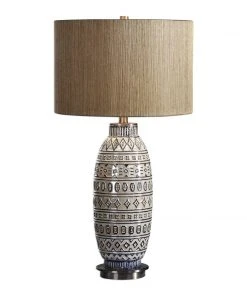 Table Lamps Uttermost Lokni Aged Ivory Table Lamp