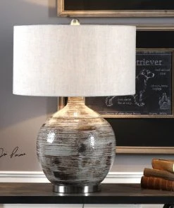 Uttermost Tamula Distressed Ivory Table Lamp Table Lamps