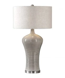 Table Lamps Uttermost Dubrava Light Gray Table Lamp