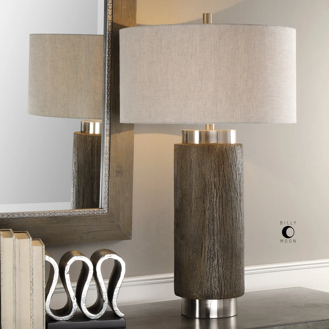 Uttermost Cheraw Wood Cylinder Lamp 4 Uttermost Cheraw Wood Cylinder Lamp